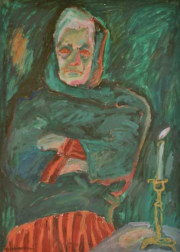 Mother with candle
